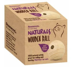 Rosewood Naturals Catnip Wooden Ball για Γάτες Rosewood Naturals Catnip Wooden Ball για Γάτες