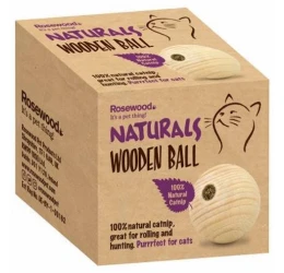 Rosewood Naturals Catnip Wooden Ball για Γάτες Rosewood Naturals Catnip Wooden Ball για Γάτες