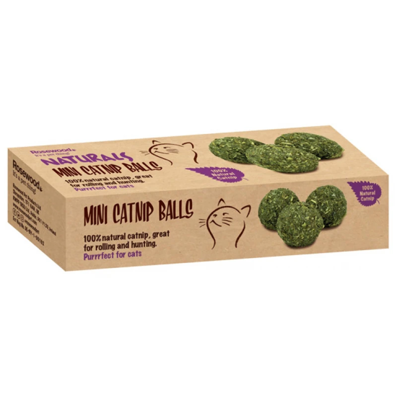 Rosewood Naturals Mini Catnip Balls για Γάτες Γάτες