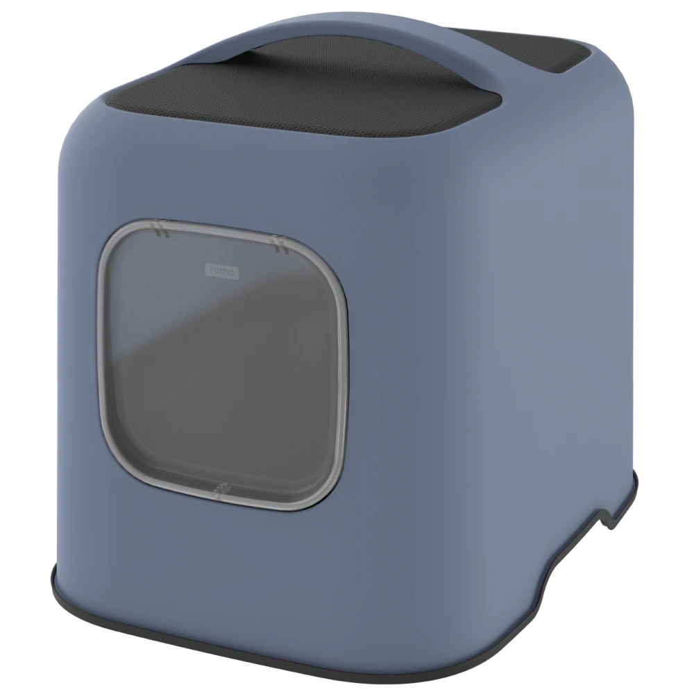 Cat Litter Box Rotho My Pet BAILEY Blue/White Recycled plastic main image 0
