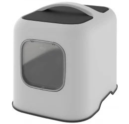 Κλειστή Λεκάνη Γάτας Rotho MyPet Biala 51x39,5x44,3cm Λευκό 