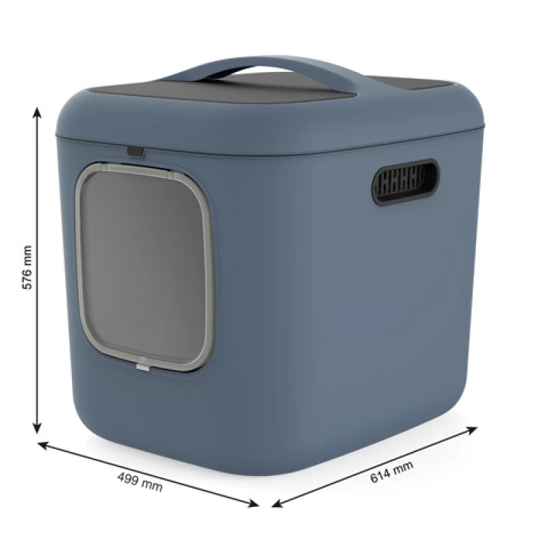 Κλειστή Λεκάνη Γάτας Rotho MyPet Biala XL ECO 61,4x49,9x57,6cm Γαλάζιο Γάτες Κλειστή Λεκάνη Γάτας Rotho MyPet Biala XL ECO 61,4x49,9x57,6cm Γαλάζιο Γάτες