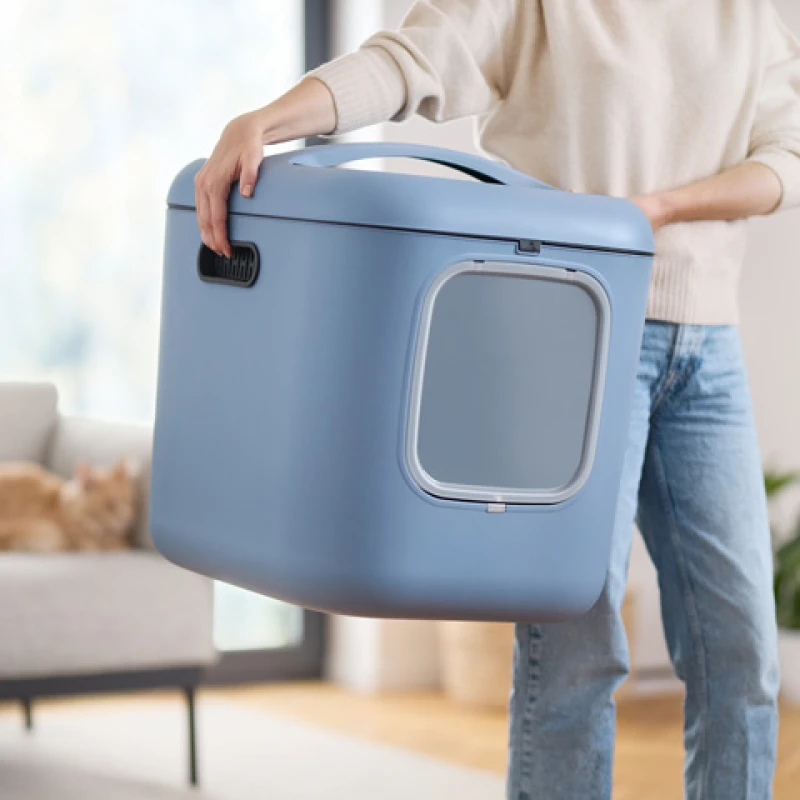 Κλειστή Λεκάνη Γάτας Rotho MyPet Biala XL ECO 61,4x49,9x57,6cm Γαλάζιο Γάτες Κλειστή Λεκάνη Γάτας Rotho MyPet Biala XL ECO 61,4x49,9x57,6cm Γαλάζιο Γάτες