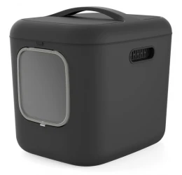 Κλειστή Λεκάνη Γάτας Rotho MyPet Biala XL ECO 61,4x49,9x57,6cm Γκρι Ανοιχτό