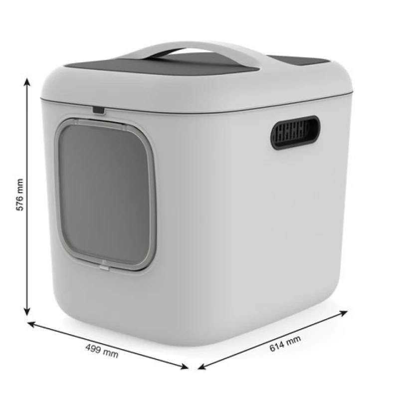 Κλειστή Λεκάνη Γάτας Rotho MyPet Biala XL ECO 61,4x49,9x57,6cm Λευκό Γάτες Κλειστή Λεκάνη Γάτας Rotho MyPet Biala XL ECO 61,4x49,9x57,6cm Λευκό Γάτες