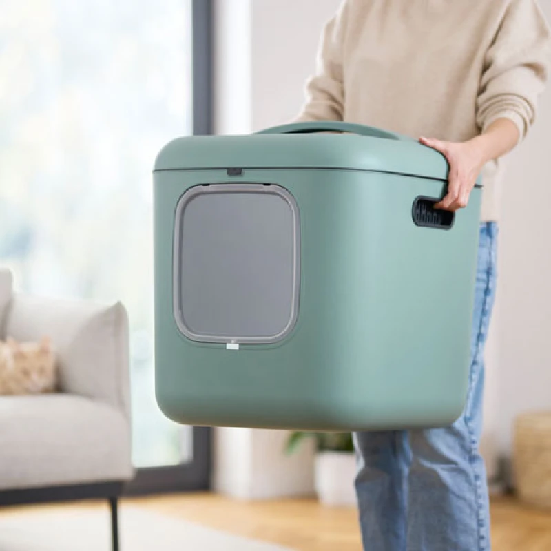 Κλειστή Λεκάνη Γάτας Rotho MyPet Biala XL ECO 61,4x49,9x57,6cm Πράσινο Γάτες Κλειστή Λεκάνη Γάτας Rotho MyPet Biala XL ECO 61,4x49,9x57,6cm Πράσινο Γάτες