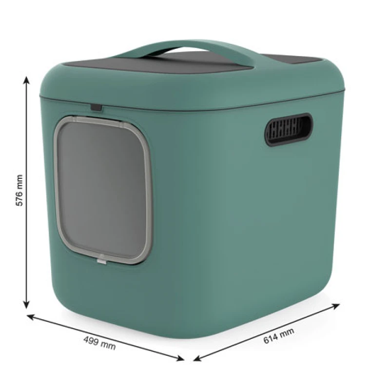 Κλειστή Λεκάνη Γάτας Rotho MyPet Biala XL ECO 61,4x49,9x57,6cm Πράσινο Γάτες Κλειστή Λεκάνη Γάτας Rotho MyPet Biala XL ECO 61,4x49,9x57,6cm Πράσινο Γάτες
