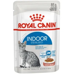 Royal Canin Cat Wet Food Indoor Sterilized Gravy 12x85gr