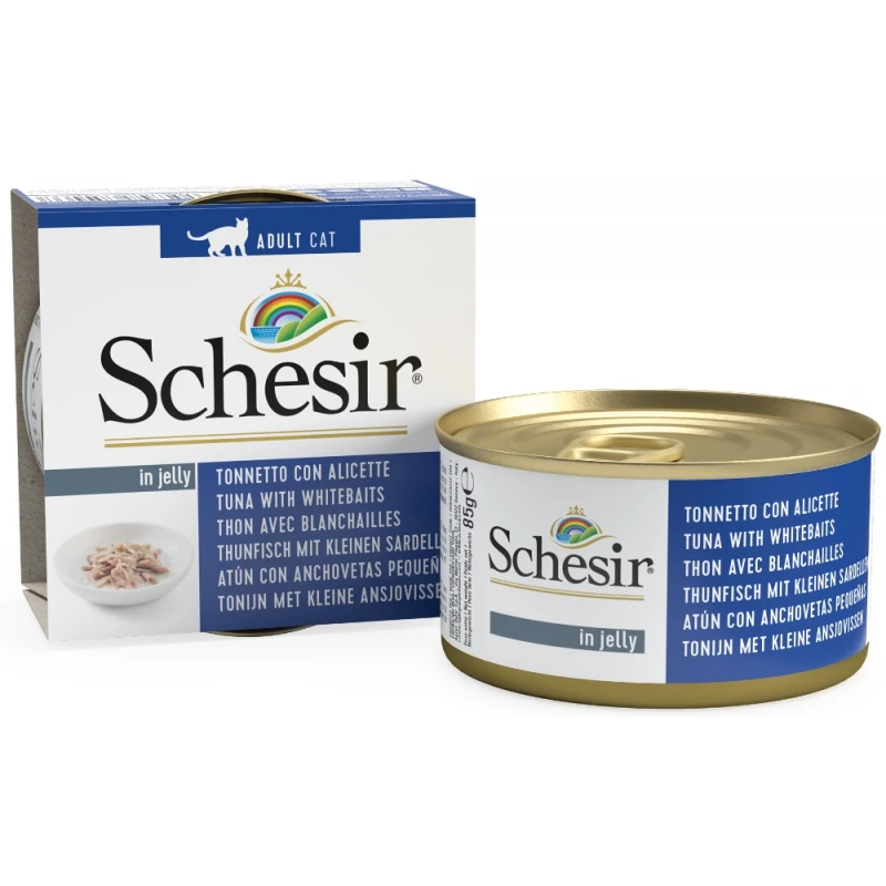 Schesir Cat Jelly Τόνος Με Αθερίνα 85gr 1τμχ ΓΑΤΕΣ