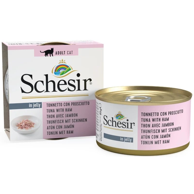 Schesir Cat Jelly Τόνος Με Ζαμπόν 85gr 1τμχ ΓΑΤΕΣ