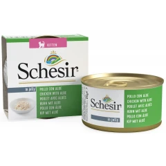 Schesir Cat Jelly Kitten Φιλετάκια Κοτόπουλου Με Αλόη 85gr 1τμχ Schesir Cat Jelly Kitten Φιλετάκια Κοτόπουλου Με Αλόη 85gr 1τμχ