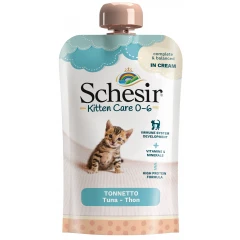 Συμπλήρωμα διατροφής για γατάκια Schesir Kitten Cream 0-6 μηνών 150gr με τόνο Συμπλήρωμα διατροφής για γατάκια Schesir Kitten Cream 0-6 μηνών 150gr με τόνο