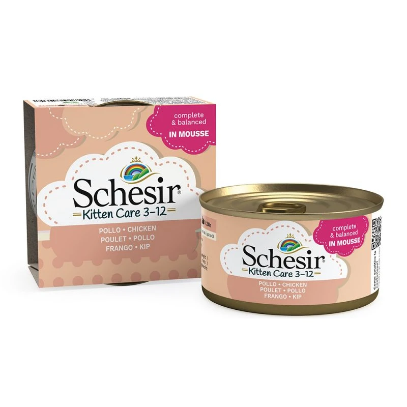 Schesir Cat Kitten Mousse 85gr με κοτόπουλο ΓΑΤΕΣ