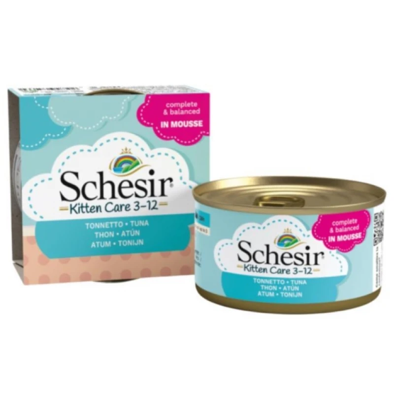 Schesir Cat Kitten Mousse 85gr με τόνο ΓΑΤΕΣ