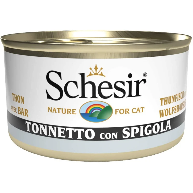 Schesir Cat Jelly Τόνος Με Λαβράκι 85gr 1τμχ ΓΑΤΕΣ