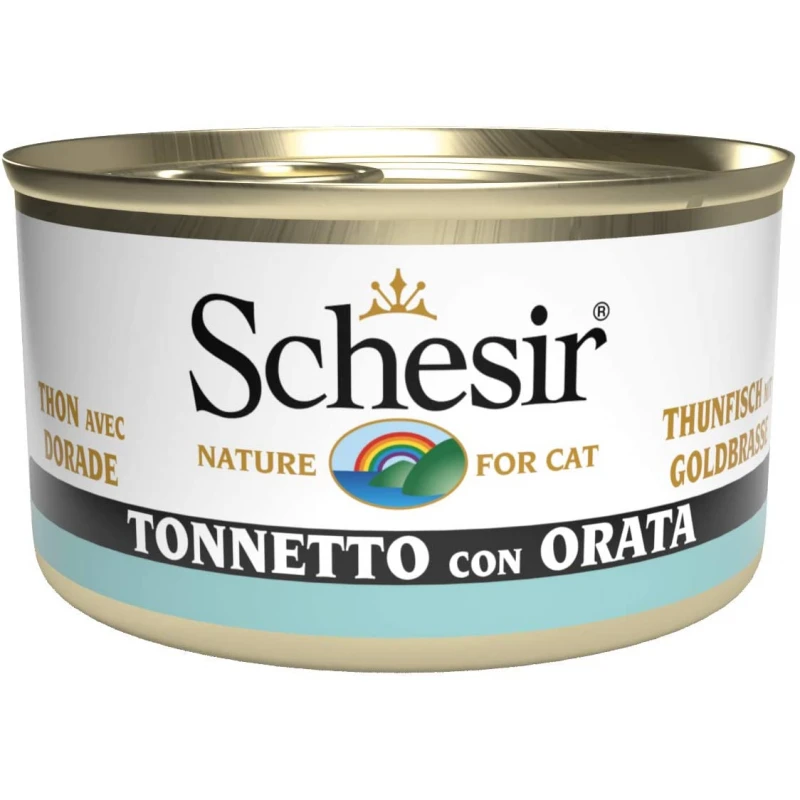 Schesir Cat Jelly Τόνος Με Τσιπούρα 85gr 1τμχ ΓΑΤΕΣ