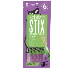 Λιχουδιές Γάτας Grain Free Schesir Cat Stix Pouch Treats Πάπια 6x15gr