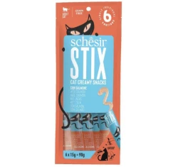 Λιχουδιές Γάτας Grain Free Schesir Cat Stix Pouch Treats Salmon 6x15gr