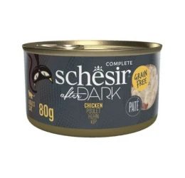 Υγρή Τροφή Γάτας Grain Free Schesir Cat After Dark Pate 80gr Κοτόπουλο