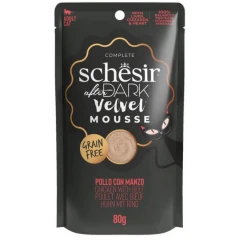 Υγρή Τροφή Γάτας Grain Free Schesir Cat After Dark Velvet Mousse 80gr Κοτόπουλο με Μοσχάρι Υγρή Τροφή Γάτας Grain Free Schesir Cat After Dark Velvet Mousse 80gr Κοτόπουλο με Μοσχάρι
