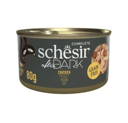 Υγρή Τροφή Γάτας Grain Free Schesir Cat After Dark Wholefood 80gr Κοτόπουλο