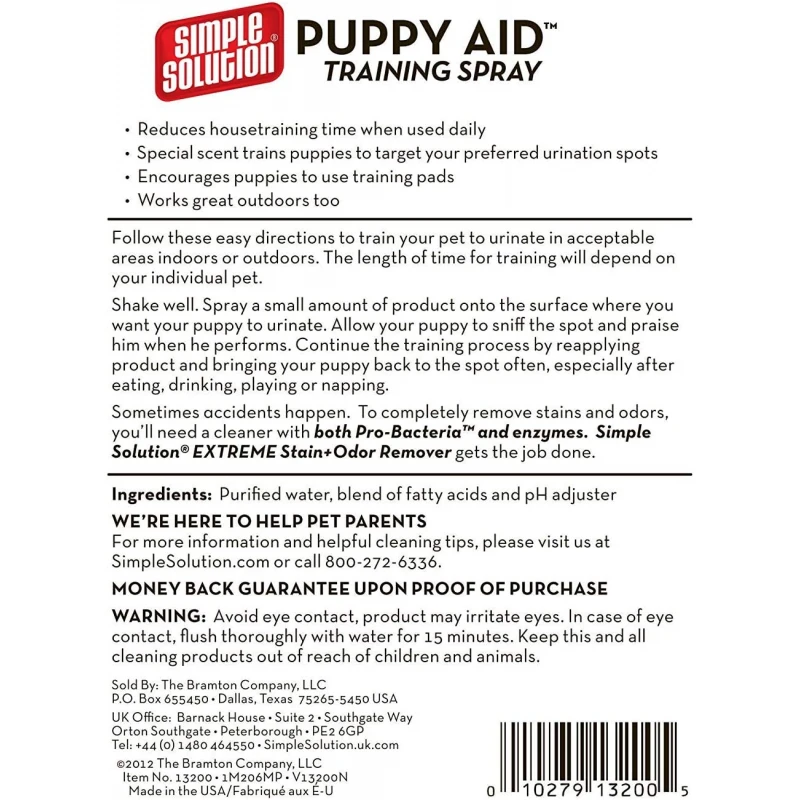 Puppy Aid Training Spray για Εκπαίδευση Κουταβιών στην Πάνα 500ml ΣΚΥΛΟΙ