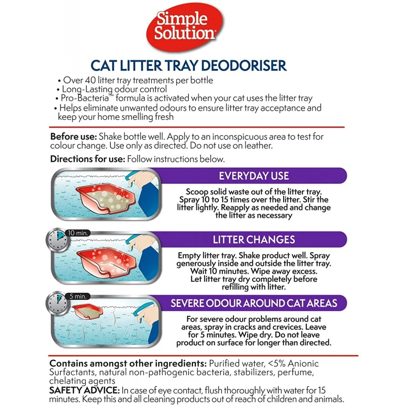 Καθαριστικό Simple Solution Cat Litter Odour Eliminator 500ml ΓΑΤΕΣ