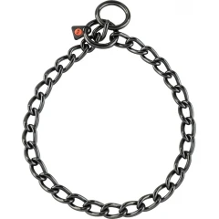 Sprenger Μαύρος Ανοξείδωτος Ατσάλινος Πνίχτης με Μικρό Κρίκο 4mm X 75cm  Sprenger Μαύρος Ανοξείδωτος Ατσάλινος Πνίχτης με Μικρό Κρίκο 4mm X 75cm