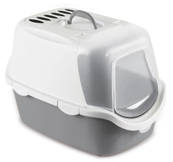 Κλειστή Λεκάνη Γάτας Stefanplast Cathy Easy Clean Γκρι 56x40x40h cm