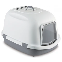 Τουαλέτα Γάτας Super Queen 71x55x46,5h cm με Φίλτρο Ενεργού Άνθρακα Γκρι
