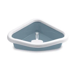 Λεκάνη Γάτας Ανοιχτή Stefanplast Sprint Corner 40x56x14h cm με φτυαράκι Μπλε Λεκάνη Γάτας Ανοιχτή Stefanplast Sprint Corner 40x56x14h cm με φτυαράκι Μπλε
