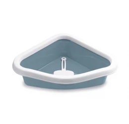 Λεκάνη Γάτας Ανοιχτή Stefanplast Sprint Corner 40x56x14h cm με φτυαράκι Μπλε Λεκάνη Γάτας Ανοιχτή Stefanplast Sprint Corner 40x56x14h cm με φτυαράκι Μπλε