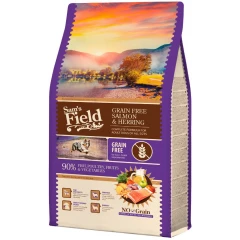 Ξηρά Τροφή Σκύλου Sam's Field Adult Grain Free Σολομός & Ρέγγα 2,5kg