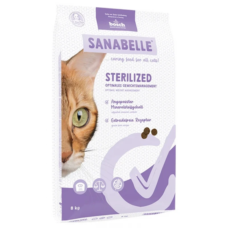 Sanabelle Adult Grain Free Sterilized Poultry με Πουλερικά 8kg Γάτες