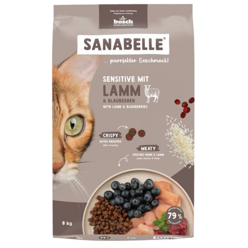 Sanabelle Adult Sensitive with Lamb (με Αρνί) 8kg Γάτες