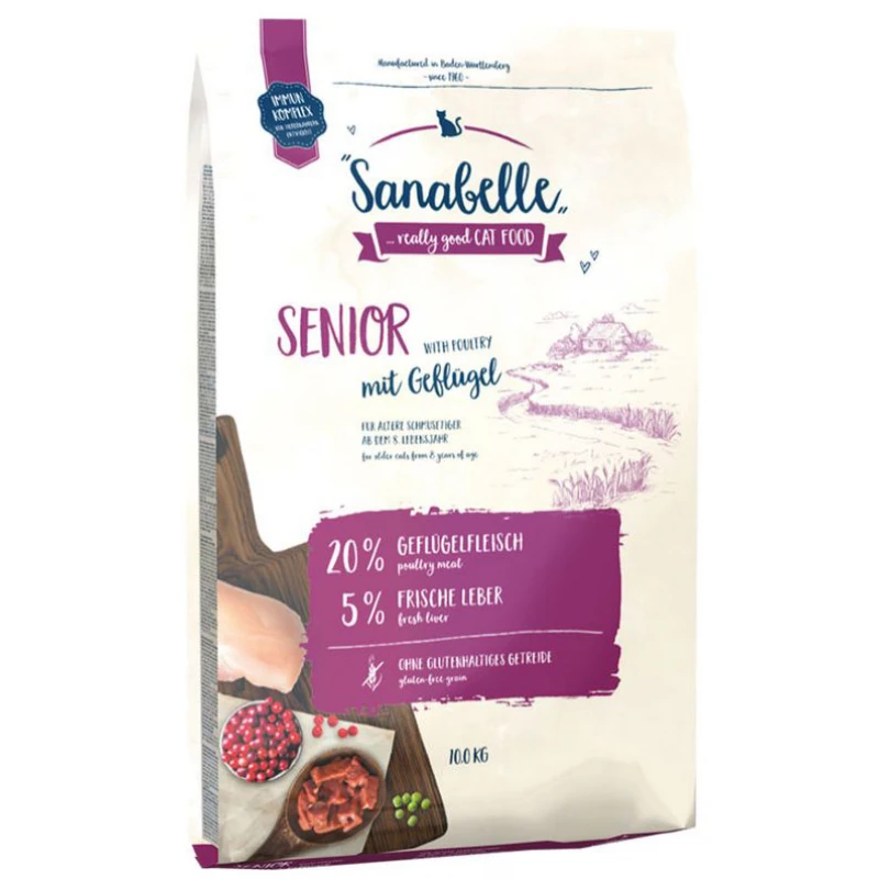 Ξηρά Τροφή Γάτας Sanabelle Senior Cat Grain Free Poultry (με Πουλερικά) 10kg ΓΑΤΕΣ