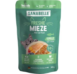 Υγρή Τροφή Γάτας Bosch Sanabelle Πέστροφα με Γαλοπούλα & Κοτόπουλο 100gr