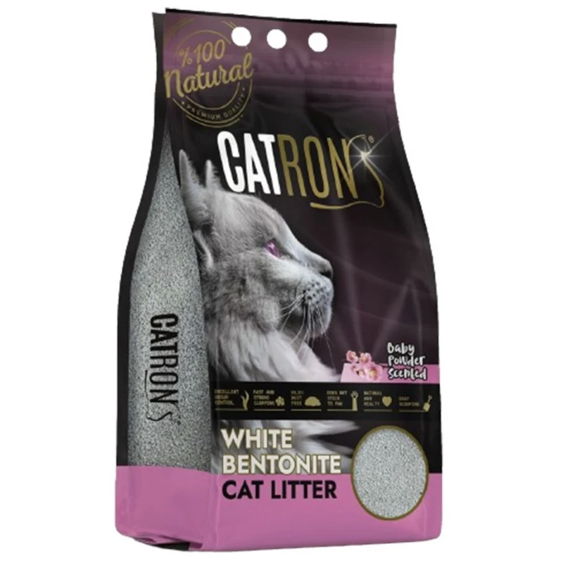 Συγκολλητική Άμμος Γάτας Catron Με Άρωμα Βaby Powder 10lt Γάτες