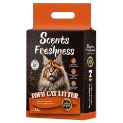 Άμμος - Πέλλετ Γάτας Scents Of Freshness Tofu Cat Litter Lemon 7lt (2,8kg)