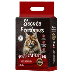Άμμος - Πέλλετ Γάτας Scents Of Freshness Tofu Cat Litter Original 7lt (2,8kg) Φυσική