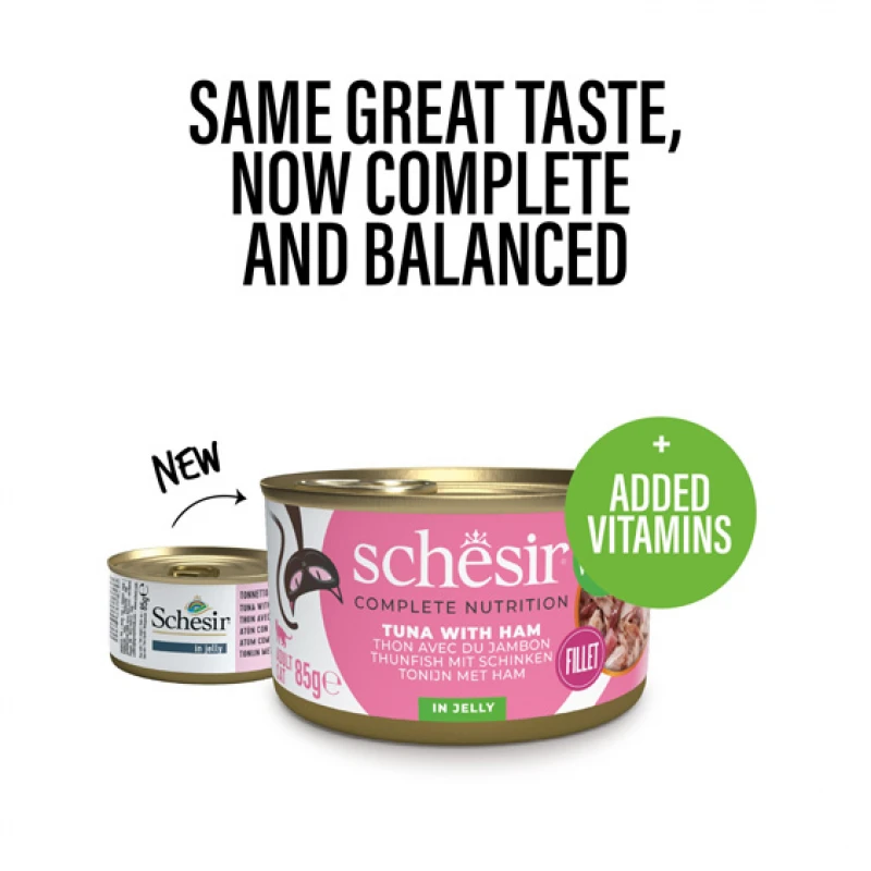 Schesir Cat C&B Jelly Τόνος Με Ζαμπόν 85gr 1τμχ Γάτες Schesir Cat C&B Jelly Τόνος Με Ζαμπόν 85gr 1τμχ Γάτες