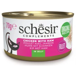 Schesir Cat Jelly Φιλετάκια Κοτόπουλου με Ζαμπόν 70gr 1τμχ Schesir Cat Jelly Φιλετάκια Κοτόπουλου με Ζαμπόν 70gr 1τμχ