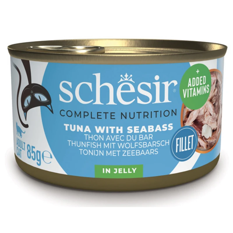 Schesir Cat C&B Jelly Τόνος Με Λαβράκι 85gr 1τμχ Γάτες