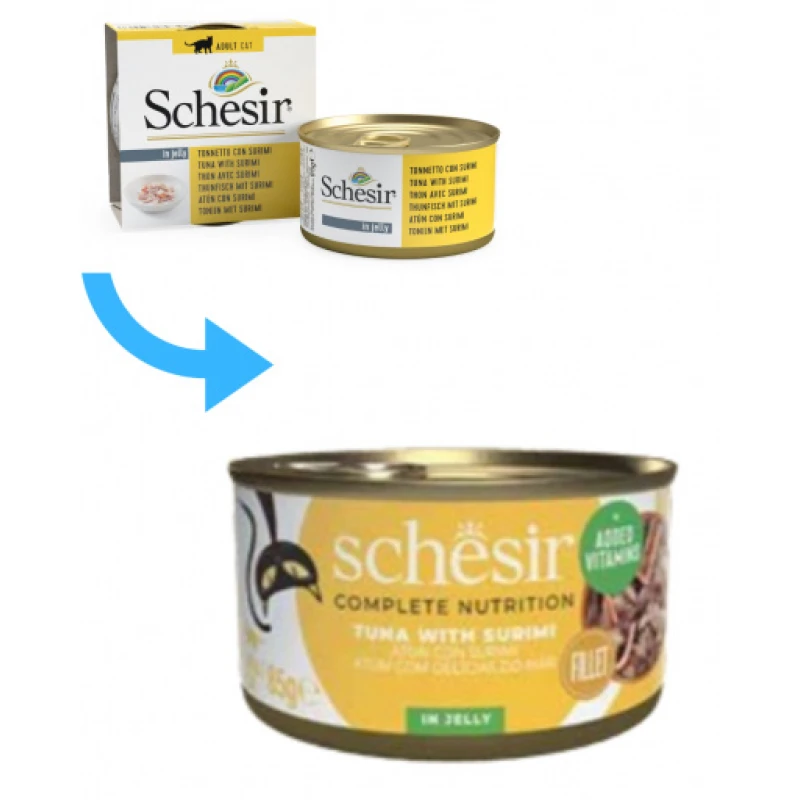 Schesir Cat Jelly Τόνος Με Surimi 85gr 1τμχ ΓΑΤΕΣ Schesir Cat Jelly Τόνος Με Surimi 85gr 1τμχ ΓΑΤΕΣ