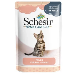 Schesir Kitten C&B Jelly Κοτόπουλο 85gr για Γατάκια 3 έως 12 Μηνών (Φακελάκι)