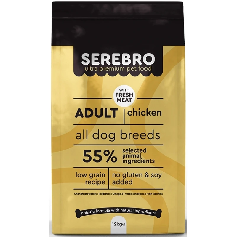 Serebro Adult Chicken 12kg ΣΚΥΛΟΙ