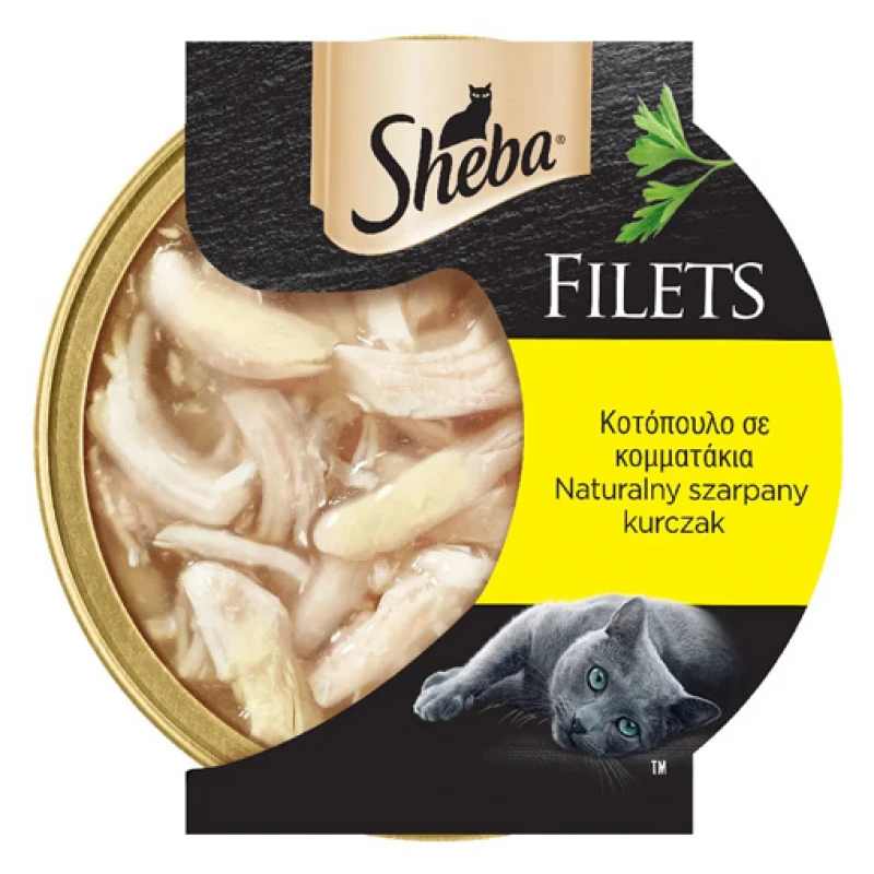 Υγρή Τροφή Γάτας Sheba Filets Κοτόπουλο 60gr Γάτες Υγρή Τροφή Γάτας Sheba Filets Κοτόπουλο 60gr Γάτες