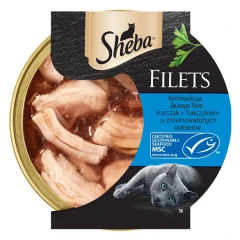 Υγρή Τροφή Γάτας Sheba Filets Κοτόπουλο και Τόνος 60gr Υγρή Τροφή Γάτας Sheba Filets Κοτόπουλο και Τόνος 60gr