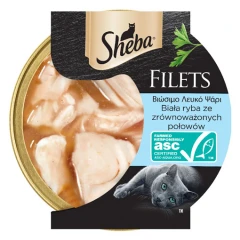 Υγρή Τροφή Γάτας Sheba Filets Λευκό Ψάρι 60gr Υγρή Τροφή Γάτας Sheba Filets Λευκό Ψάρι 60gr