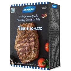 Smookies Beef & Tomato Μπισκότα Σκύλου 200gr